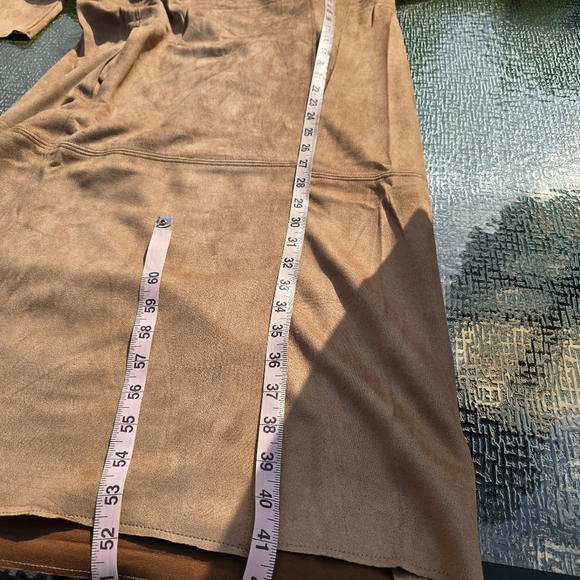 Promesa Faux Suede Long Jacket, Caramel Tan, Size S, NWT - Picture 8 of 11